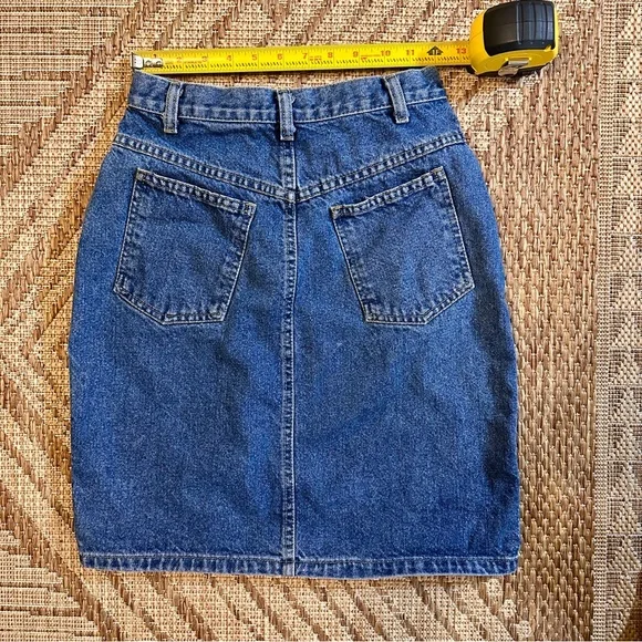 Vintage Disney Blue Denim Skirt with Mickey Embroidery Size XS - Picture 6 of 12